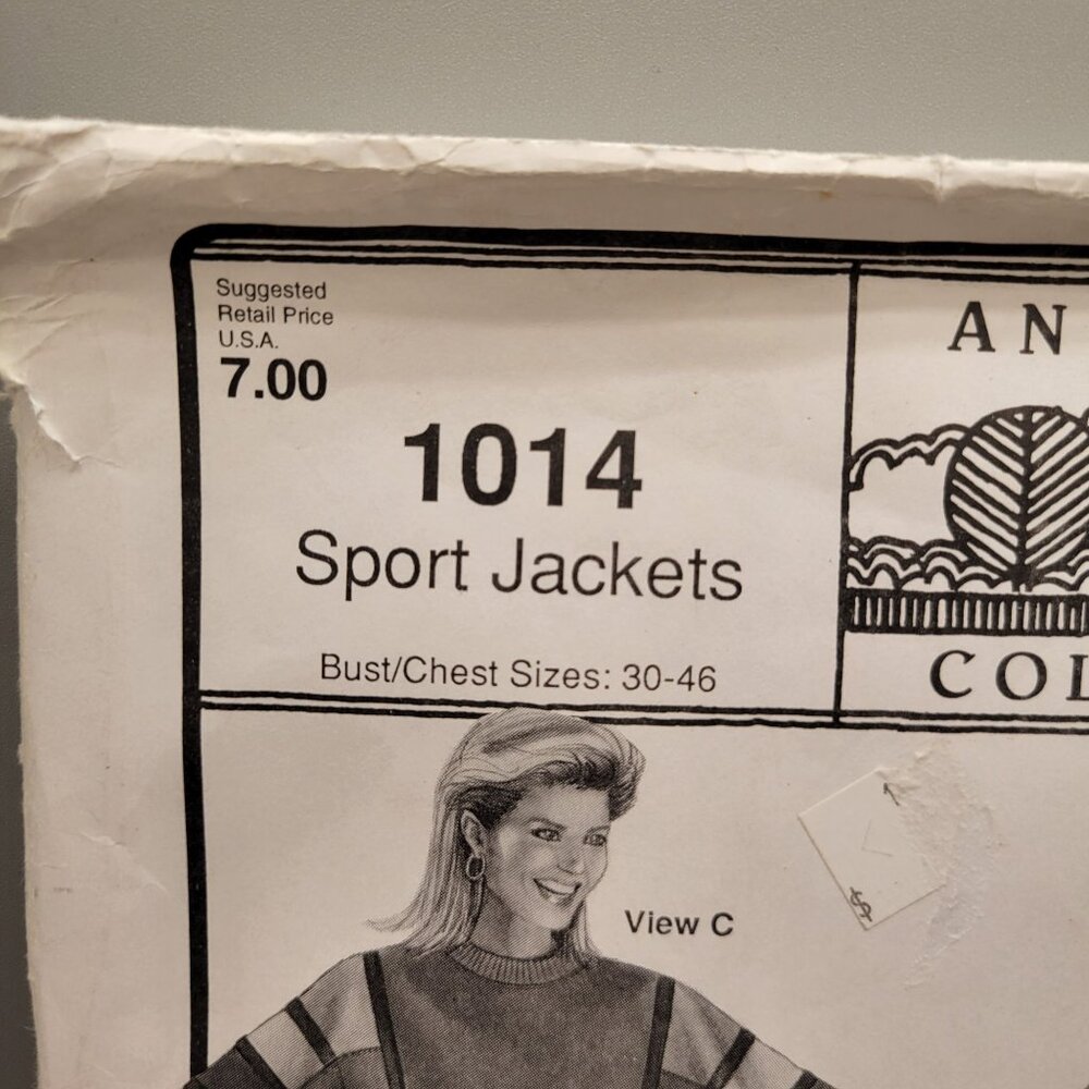 Stretch and Sew Ann Person Collectibles 1014 Sport Jackets Sewing Pattern UNCUT - Picture 3 of 9
